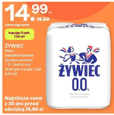 Piwo bezalkoholowe 4-pak promocja w Frisco