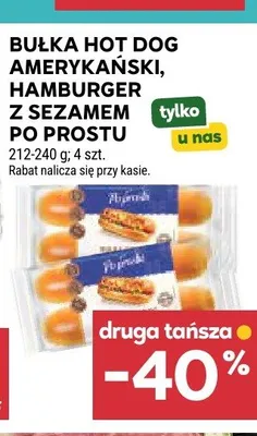 Hamburger z sezamem Po Prostu promocja w Stokrotka