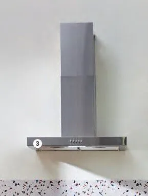 Okap kominowy T 60cm inox promocja w Castorama