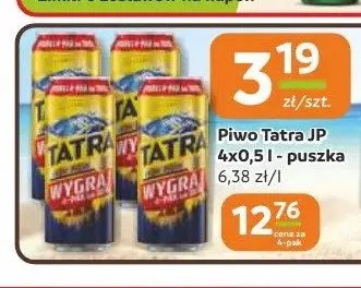 Piwo Tatra Jasne Pełne 4-pak promocja w Gama