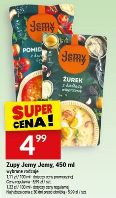 Zupy różne rodzaje promocja w Twój Market