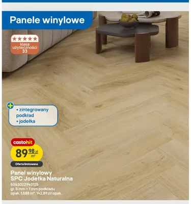Panel winylowy Spc Jodełka Naturalna promocja w Castorama