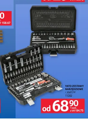 Zestawy narzędziowe ze stali CrV Yato promocja w Selgros