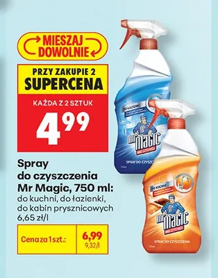 Spray do czyszczenia Mr Magic promocja w Biedronka