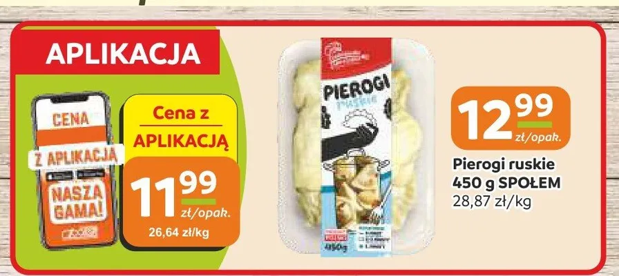Pierogi ruskie Społem promocja w Społem Częstochowa
