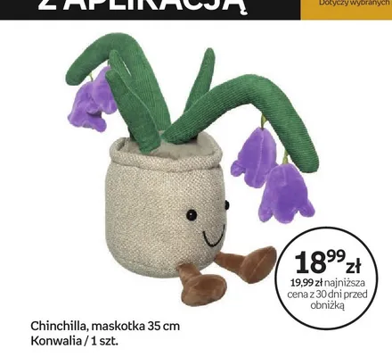 Maskotka Chinchilla Konwalia 35 cm promocja w Empik
