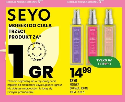 Mgiełka do ciała Seyo promocja w Drogerie Natura