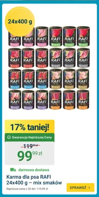 Karma dla psa Rafi 24-pak 400 g promocja w ERLI