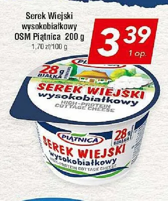 Serek Wiejski wysokobiałkowy OSM Piątnica promocja w LEWIATAN