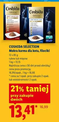Mokra karma dla kota, fileciki mięsne promocja w Lidl