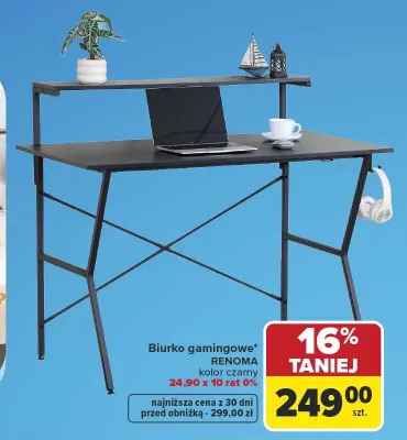 Biurko gamingowe Renoma promocja w Carrefour