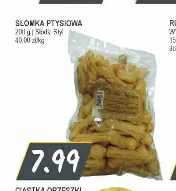 Słomka ptysiowa Słodki Styl promocja w Słoneczko