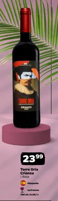 Wino czerwone wytrawne Torre Oria Crianza promocja w Netto
