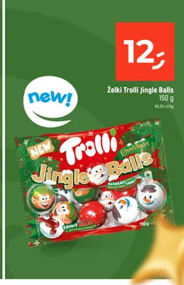 Żelki Trolli Jingle Balls promocja w Dealz