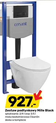 Zestaw podtynkowy Mille Black promocja w Bricomarche