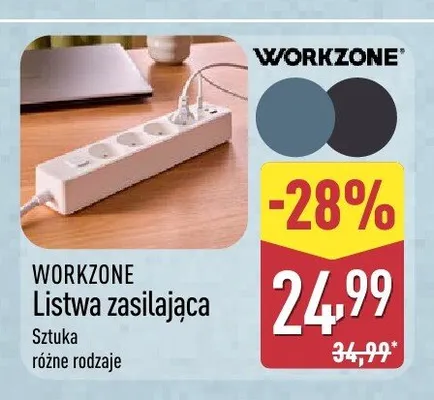 Listwa zasilająca WORKZONE promocja w Aldi