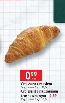 Croissant z masłem promocja w Leclerc