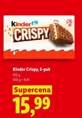 Kinder Crispy 5-pak promocja w Lidl