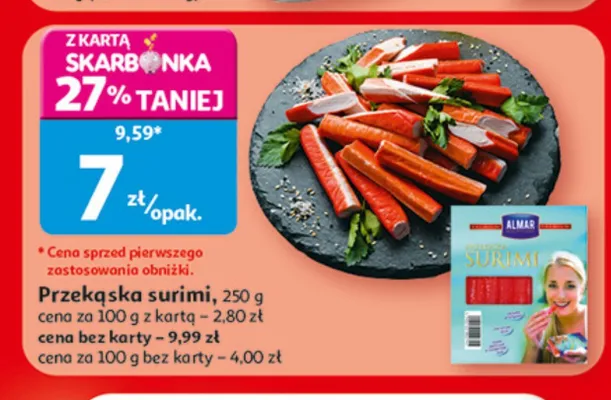Przekąska surimi Almar promocja w Auchan