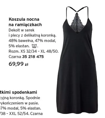 Koszula nocna na ramiączkach Tchibo promocja w Tchibo