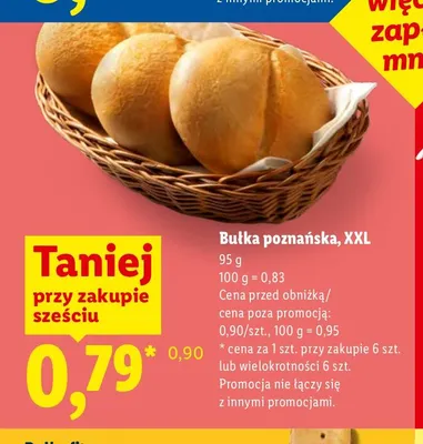 Bułka poznańska XXL promocja w Lidl
