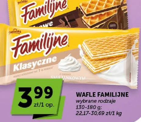 Wafle Familijne klasyczne śmietankowe promocja w ABC