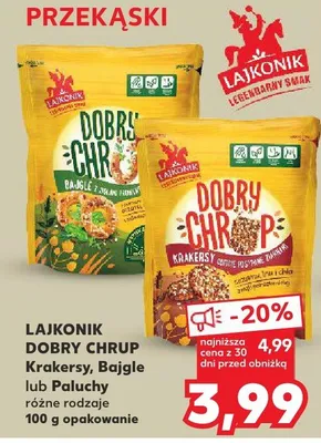 Krakersy Dobry Chrup Lajkonik promocja w Kaufland