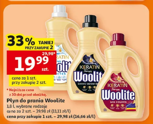 Płyn do prania Woolite promocja w Auchan