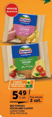 Ser topiony Hochland plastry gouda promocja w Euro Sklep