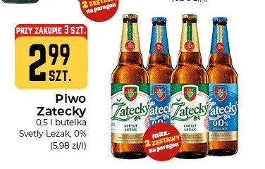 Piwo bezalkoholowe Zatecky promocja w Społem Częstochowa