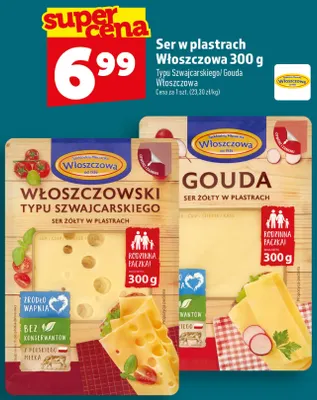 Ser w plastrach gouda Włoszczowa promocja w TOPAZ