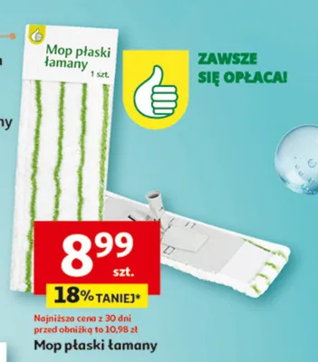Mop płaski łamany promocja w Auchan