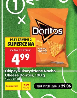 Chipsy kukurydziane Nacho Cheese Doritos promocja w Biedronka