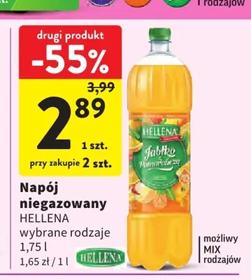 Napój niegazowany Hellena promocja w Intermarche