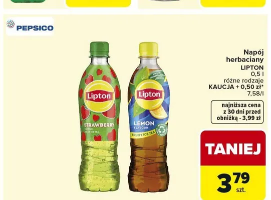 Napój herbaciany LIPTON promocja w Carrefour