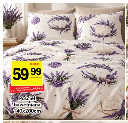Pościel bawełniana 140x200 cm promocja w Gram Market