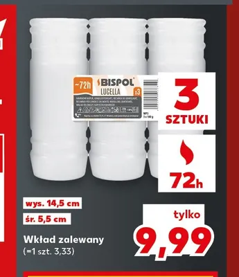 Wkład zalewany Bispol Lucella 3-pak promocja w Kaufland