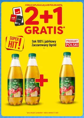 Sok jabłkowy Zaczarowany Ogród 100% promocja w POLOmarket