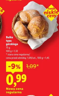 Bułka typu górskiego promocja w Lidl