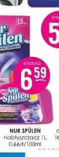 Nabłyszczacz Nur Spülen promocja w Drogerie Jasmin