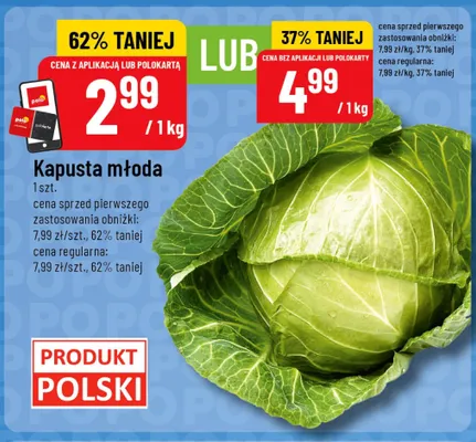 Kapusta młoda polska promocja w POLOmarket