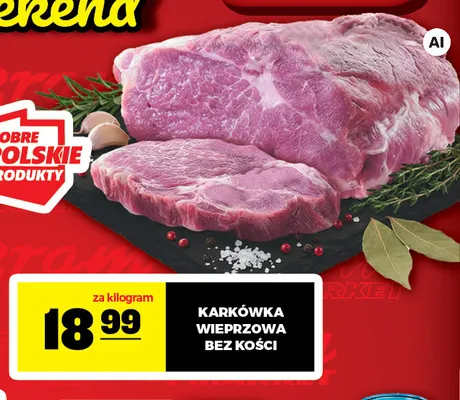 Karkówka wieprzowa bez kości promocja w Gram Market