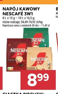 Napój kawowy Nescafé 3w1 promocja w Stokrotka
