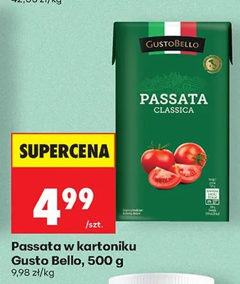 Passata classica w kartoniku promocja w Biedronka
