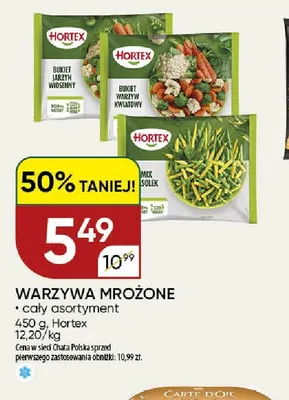 Warzywa mrożone Hortex promocja w Chata Polska