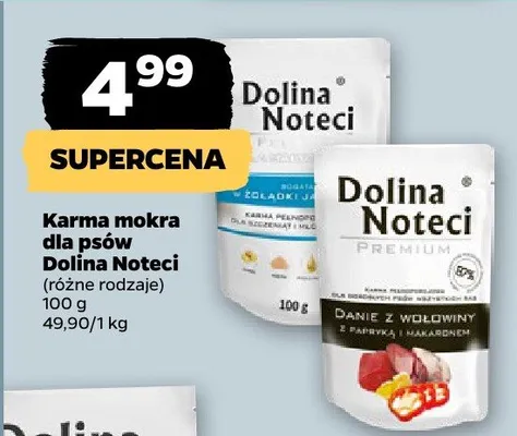 Karma mokra dla psów Dolina Noteci promocja w Netto