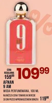 Woda perfumowana Afnan 9 AM promocja w Drogerie Natura