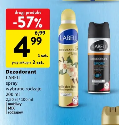 Dezodorant spray Labell promocja w Intermarche