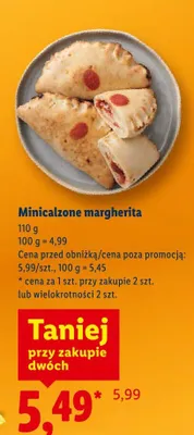 Minicalzone margherita promocja w Lidl