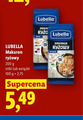 Makaron ryżowy Lubella Nitki promocja w Lidl